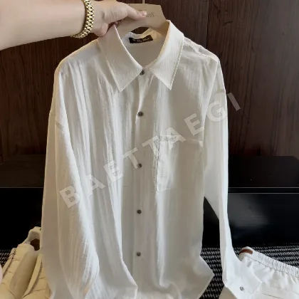 로로피아나 텐셀 린넨 남성 긴팔 셔츠 129624
