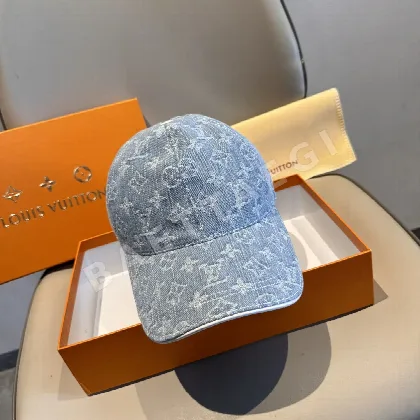루이비통 LV 데님 자카드 야구모자 186163