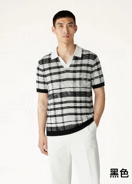 로로피아나 남성 린넨 혼방 반팔 티셔츠 114433