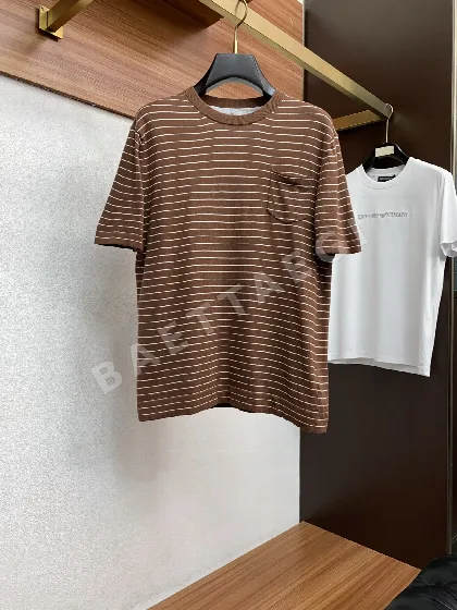 브루넬로쿠치넬리 남성 크루넥 반팔 니트 티셔츠 47898