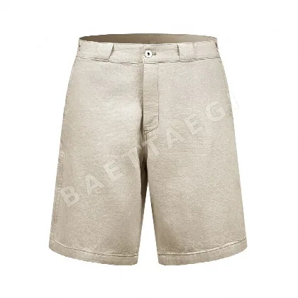 프라다 로고 데님 트라이앵글 블랙 남성 의류 레플리카 46938 Prada Shorts