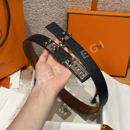 에르메스 코리에르 드 시앙 32mm 엡손 카프스킨 벨트 176385