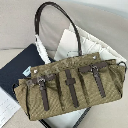 프라다 루트 레트로 캔버스 토트백 1BG644 127882