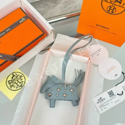 에르메스 로데오 포니 가죽 키링 124468