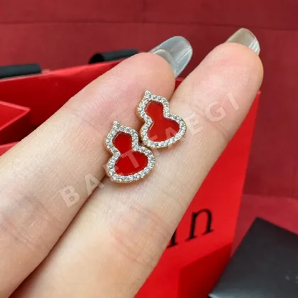 키린 진주조개 장식 호리병 큐빅 귀걸이 178286