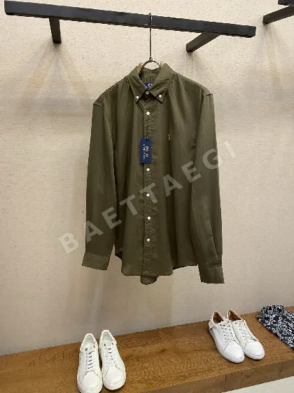폴로 남성 린넨 카라 긴팔 셔츠 132339