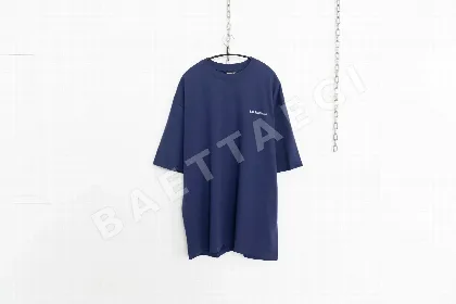 발렌시아가 남성 루즈핏 레터 프린트 반팔 티셔츠 157097