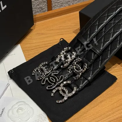 샤넬 더블 C 램스킨 벨트 174274