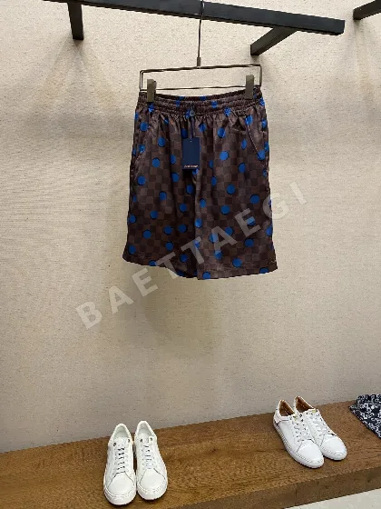 루이비통 체커보드 도트 프린트 남여공용 반바지 68884