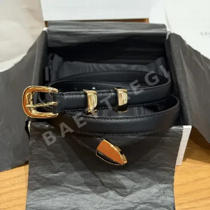 셀린느 개선문 웨스턴 소가죽 벨트 179534
