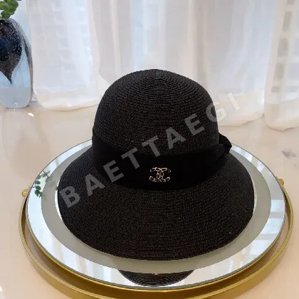 샤넬 린넨 메시 버킷 햇 82316