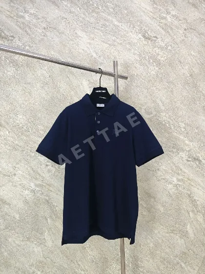 버버리 남성 면 피케 반팔 티셔츠 158279