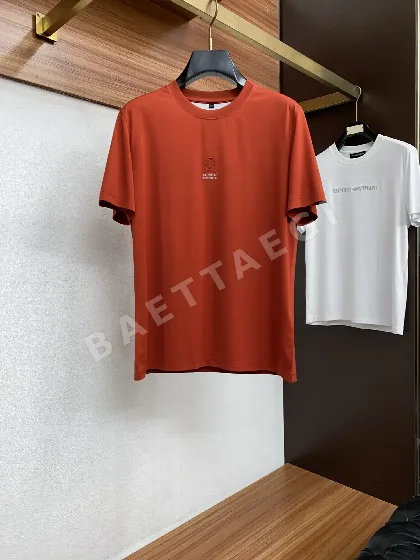 브루넬로쿠치넬리 남성 크루넥 반팔 티셔츠 47923