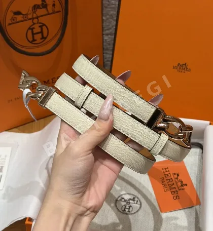 에르메스 앱송 가죽 H 체인 버클 벨트 176744