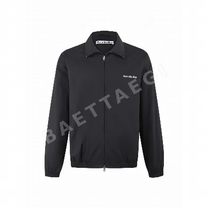 아크네스튜디오 프린트 로고 데미지 가공 더블 지퍼 자켓 167937