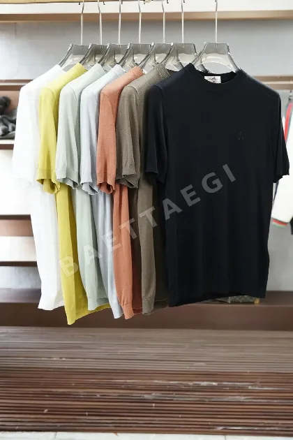 에르메스 Yili 자카드 반팔 티셔츠 135479
