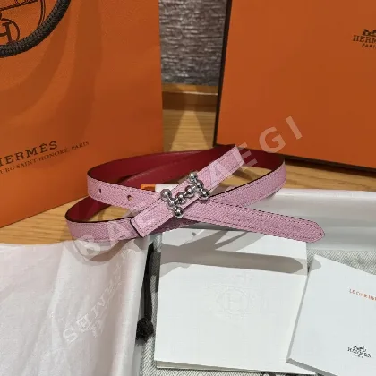 에르메스 버블 버클 양면 가죽 벨트 175784