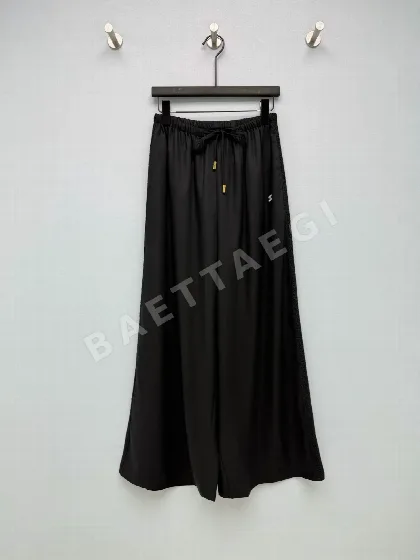 셀린느 빈티지 와이드 레그 레이스 자수 여성 바지 121769