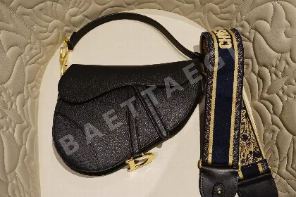 디올 새들 라지 블랙 백 106138