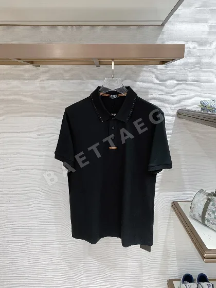 제냐 남성 메시 크루넥 반팔 폴로셔츠 88329
