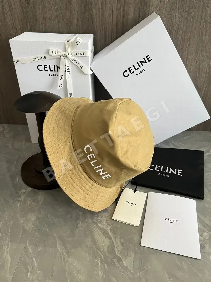 셀린느 자수 피셔맨 햇 모자 83537