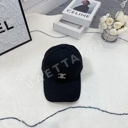 셀린느 개선문 로고 자카드 베이스볼 캡 83330