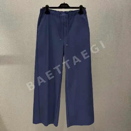 로에베 남성 와이드 레그 면 캐주얼 바지 113764