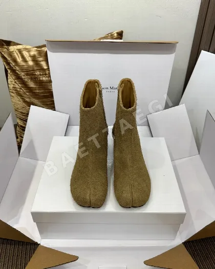마르지엘라 타비 레더 앵클 부츠 143808