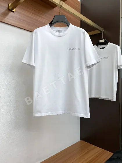 디올 남성 코튼 크루넥 반팔 티셔츠 47288