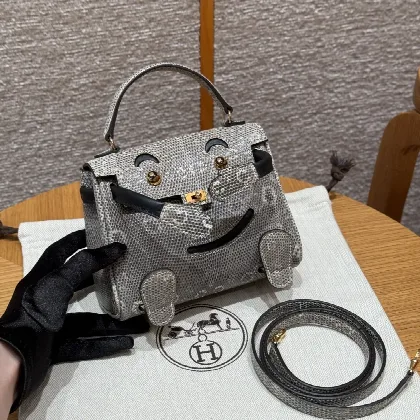 에르메스 켈리 도마뱀가죽 가방 18413