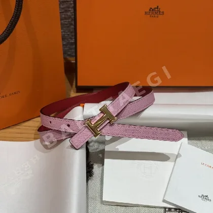 에르메스 양면 가죽 슬림 벨트 175640