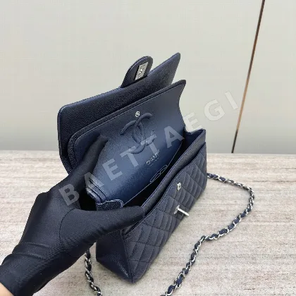 샤넬 오션 블루 실버 가방 33257
