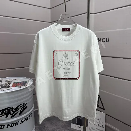 구찌 레터 프린트 코튼 반팔 티셔츠 88123