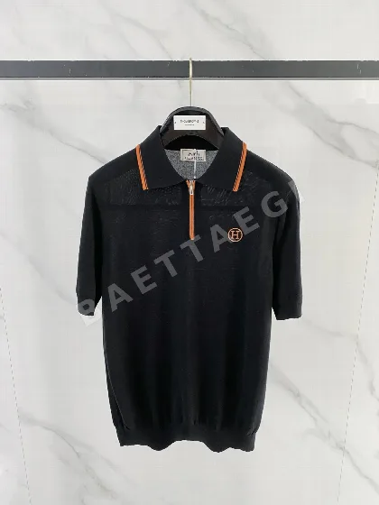 에르메스 남성 면 혼방 반팔 폴로 티셔츠 49505