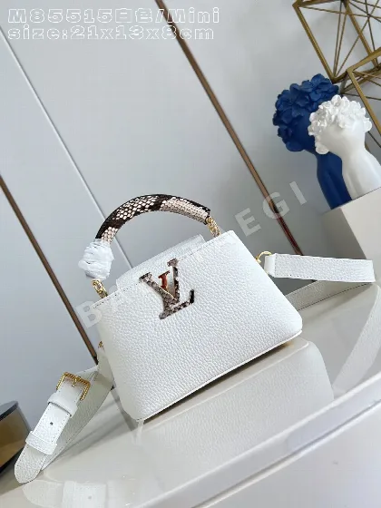 루이비통 M85515 화이트 카푸신 핸드백 미니