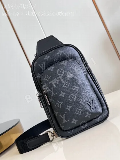 루이비통 M47137 블랙 애비뉴 메신저백 크로스백 숄더백 스몰 모노그램