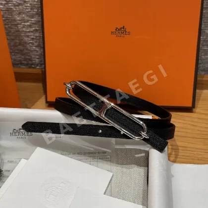 에르메스 H 버클 양면 가죽 벨트 176003