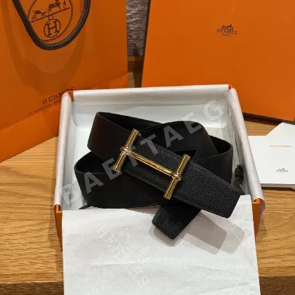 에르메스 당클르 양면 가죽 벨트 175619