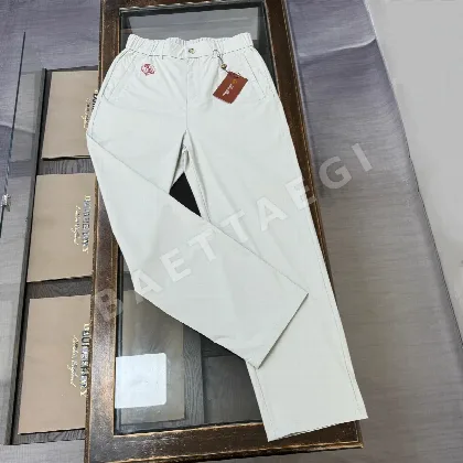 로로피아나 로열 블루 그레이 비즈니스 캐주얼 남성 바지