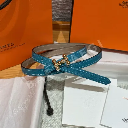 에르메스 버블 양면 가죽 슬림 벨트 175785