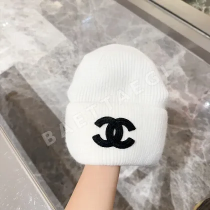 샤넬 앙고라 토끼 모피 울 모자 82481