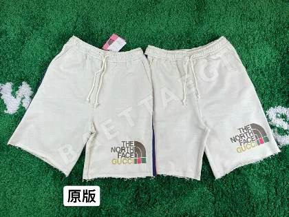 구찌 프린트 린넨 코튼 남성 반바지 4483