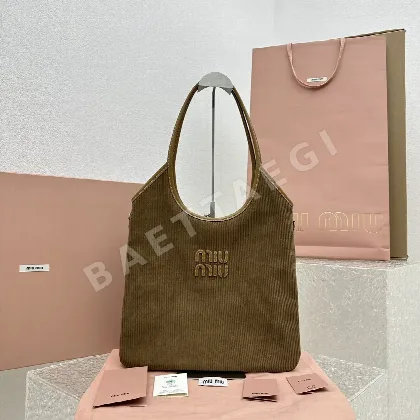 미우미우 코듀로이 토트 숄더백 68070