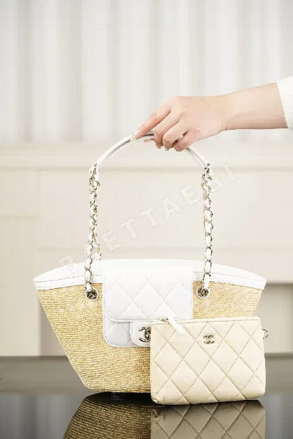 샤넬 밀짚 바스켓 가방 86706