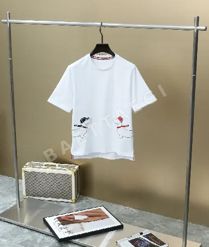 톰브라운 강아지 자수 남성 반팔 티셔츠 50499