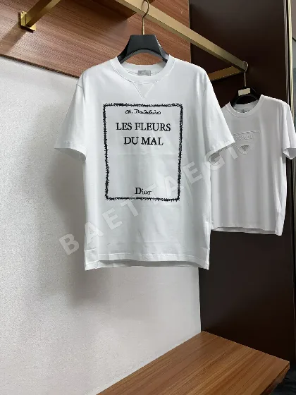 디올 오버사이즈 남성 반팔 티셔츠 47656