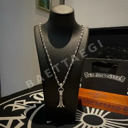 크롬하츠 크로스 플라워 볼 페닉스 테일 펜던트 목걸이 62206