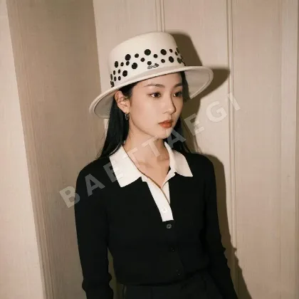 샤넬 캐시미어 플랫탑 캡 185437
