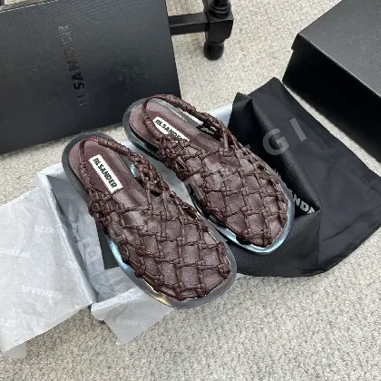 질샌더 스트랩 하이힐 샌들 75053