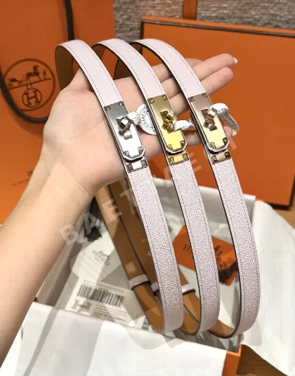에르메스 켈리 팔라디움 버클 헌터 가죽 벨트 177659